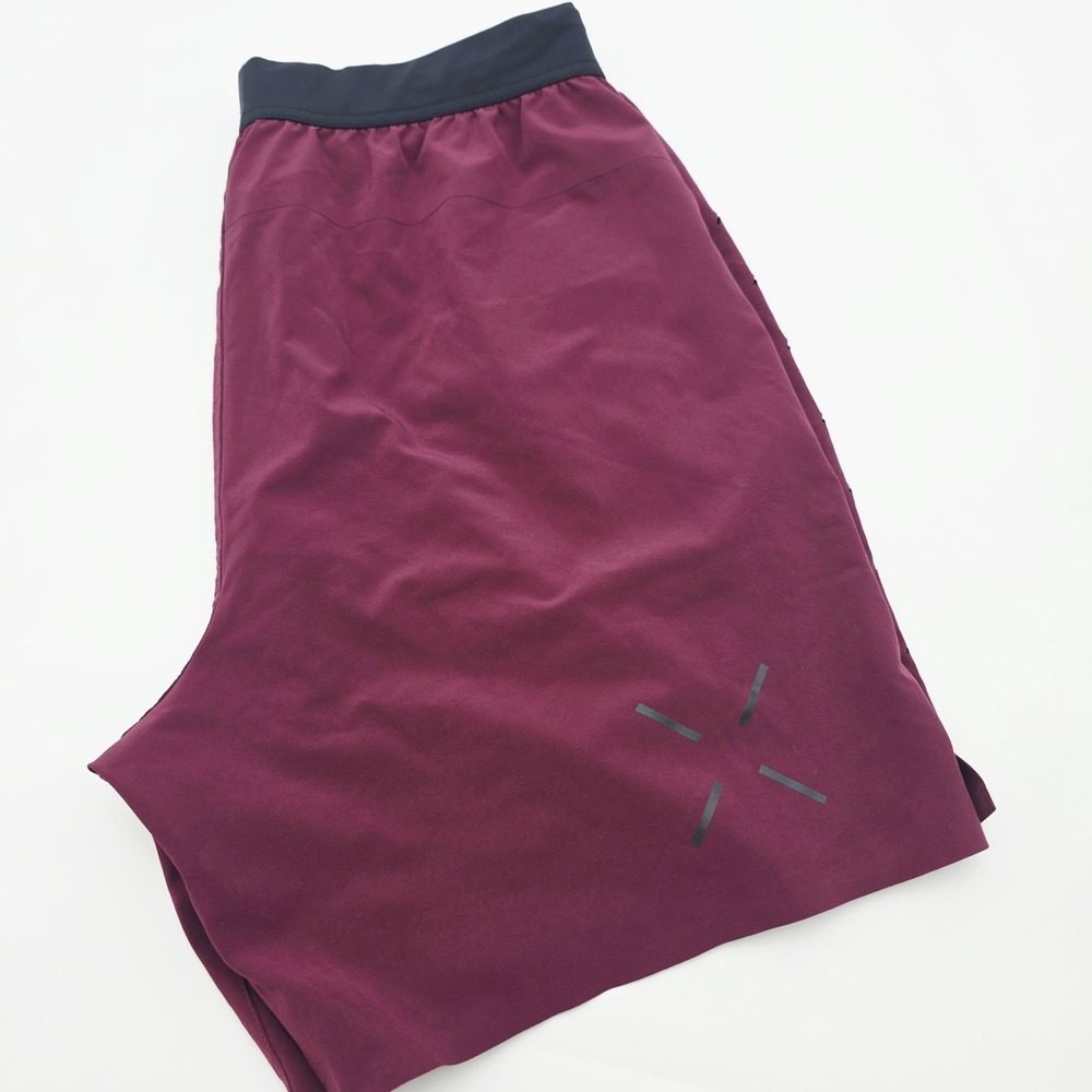Ten Thousand Interval Training Shorts Mens XL Maroon Burgundy 7 inch Inseam Gym
